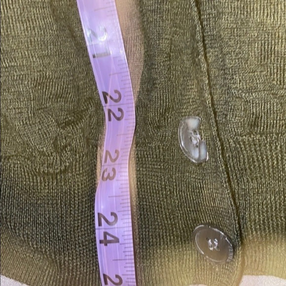 JCREW army green merino wool cardigan S - Picture 10 of 10